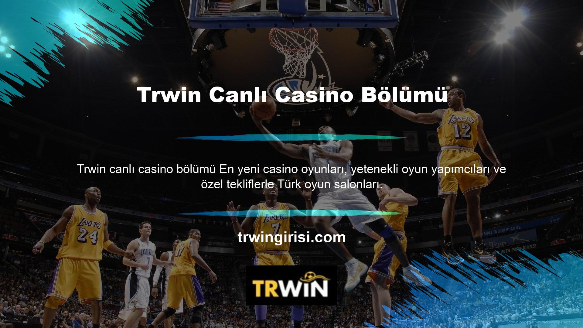 Trwin casino sistemi 7/24 canlı oyun sunuyor